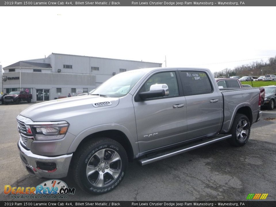 2019 Ram 1500 Laramie Crew Cab 4x4 Billett Silver Metallic / Black Photo #1