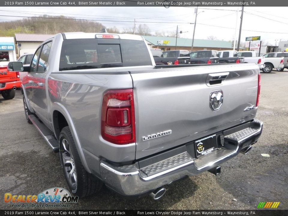 2019 Ram 1500 Laramie Crew Cab 4x4 Billett Silver Metallic / Black Photo #3