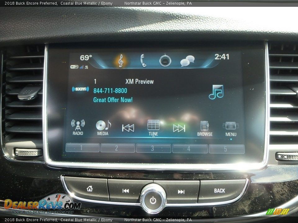 2018 Buick Encore Preferred Coastal Blue Metallic / Ebony Photo #19