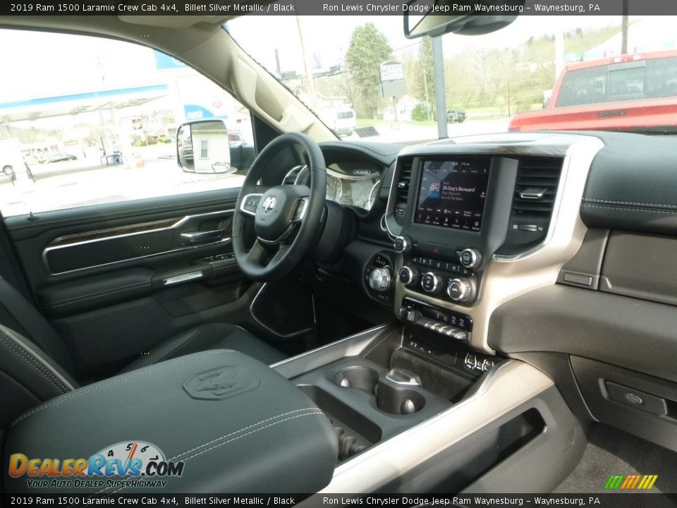 2019 Ram 1500 Laramie Crew Cab 4x4 Billett Silver Metallic / Black Photo #11