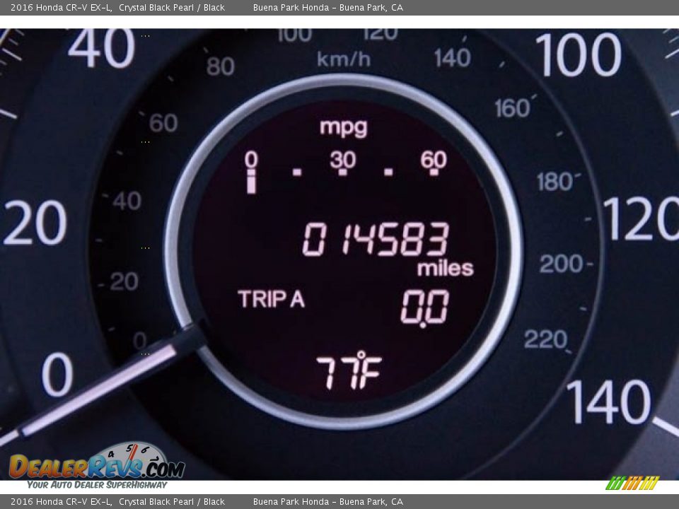 2016 Honda CR-V EX-L Crystal Black Pearl / Black Photo #6