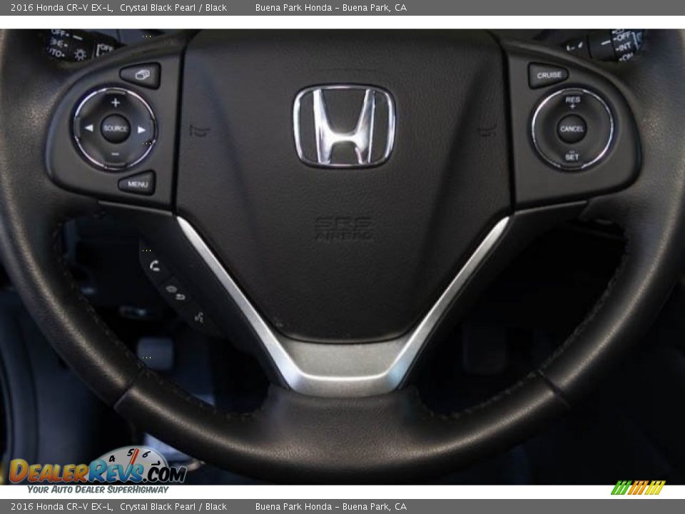 2016 Honda CR-V EX-L Crystal Black Pearl / Black Photo #12