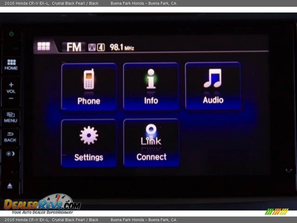 2016 Honda CR-V EX-L Crystal Black Pearl / Black Photo #24