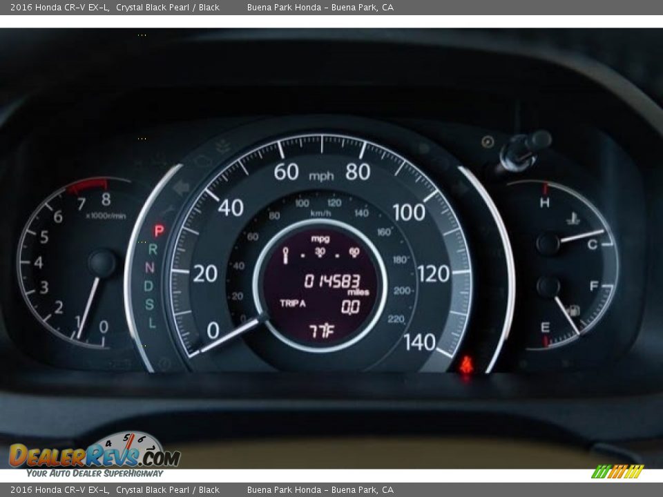 2016 Honda CR-V EX-L Crystal Black Pearl / Black Photo #27