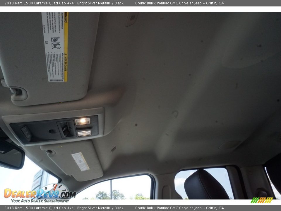 2018 Ram 1500 Laramie Quad Cab 4x4 Bright Silver Metallic / Black Photo #7