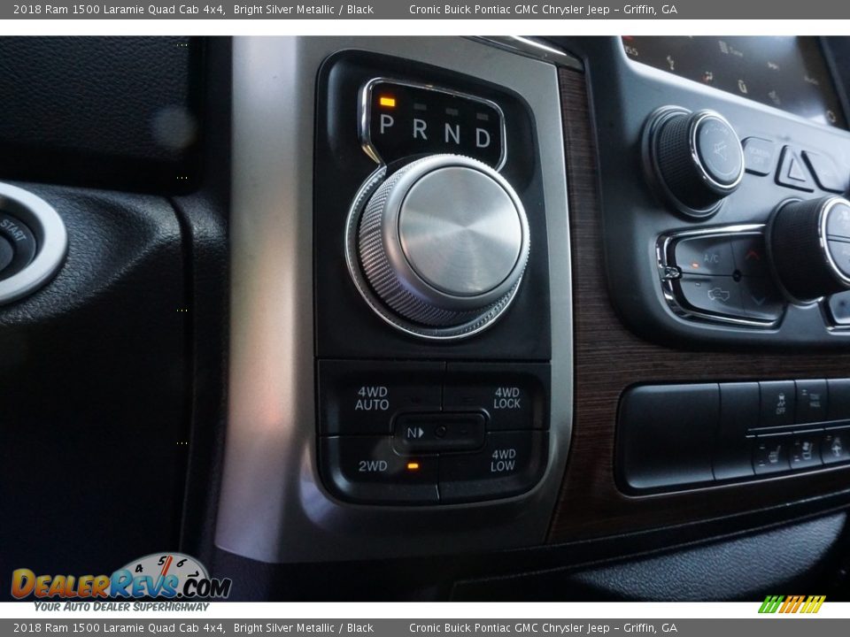 2018 Ram 1500 Laramie Quad Cab 4x4 Bright Silver Metallic / Black Photo #11