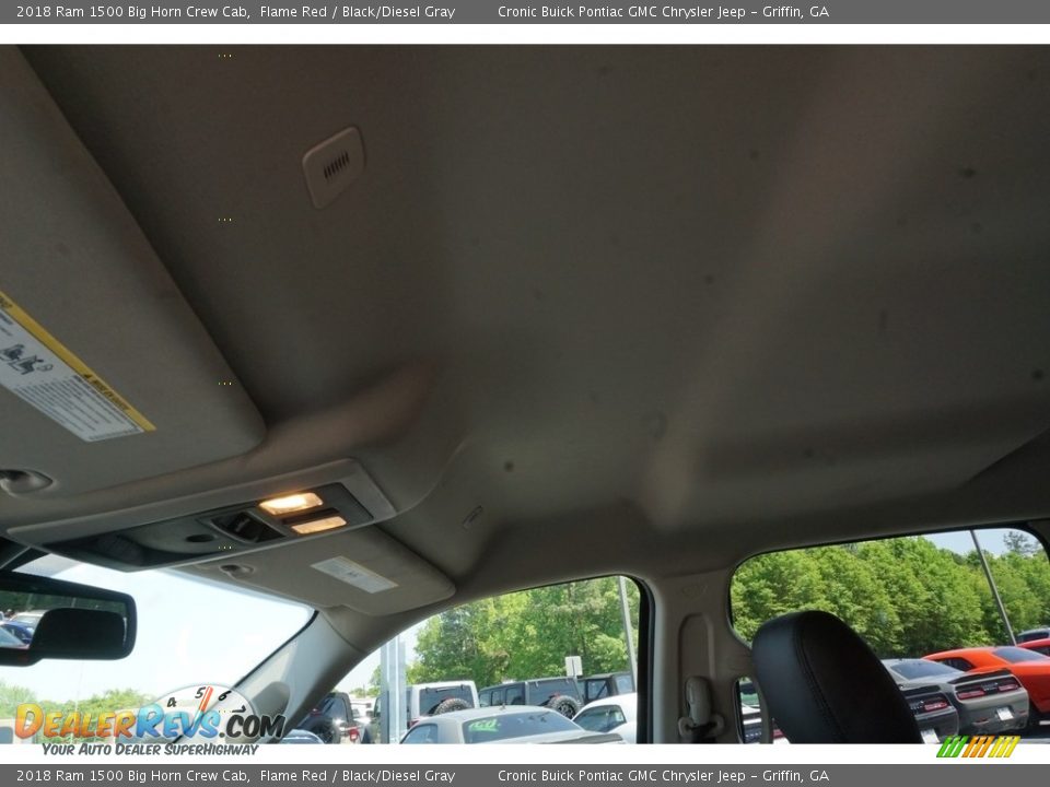 2018 Ram 1500 Big Horn Crew Cab Flame Red / Black/Diesel Gray Photo #7