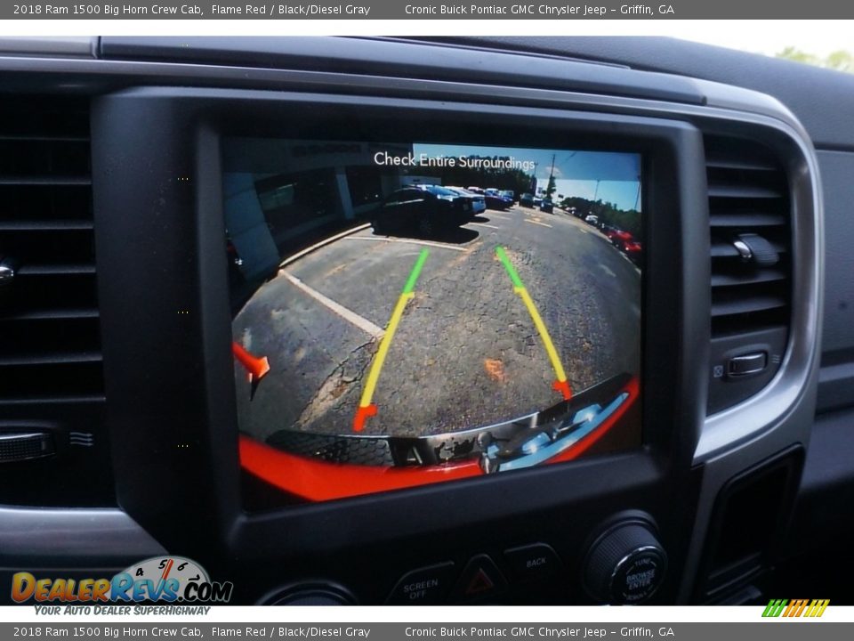 2018 Ram 1500 Big Horn Crew Cab Flame Red / Black/Diesel Gray Photo #9