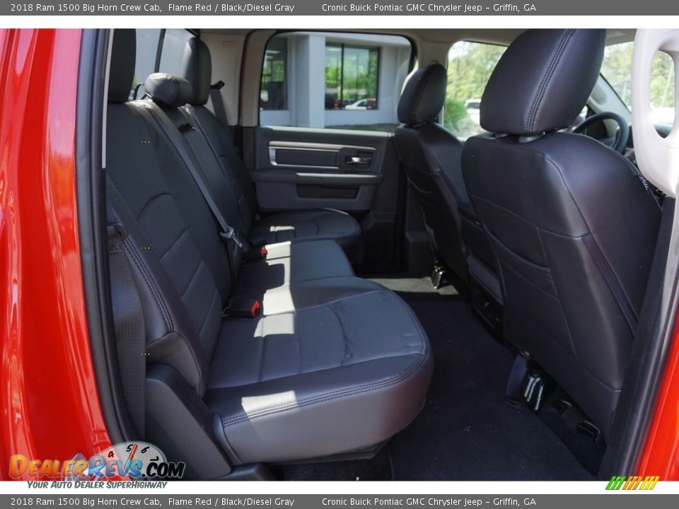 2018 Ram 1500 Big Horn Crew Cab Flame Red / Black/Diesel Gray Photo #17