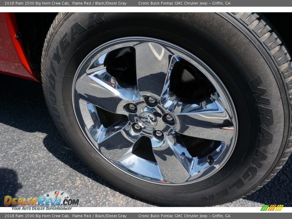 2018 Ram 1500 Big Horn Crew Cab Flame Red / Black/Diesel Gray Photo #20