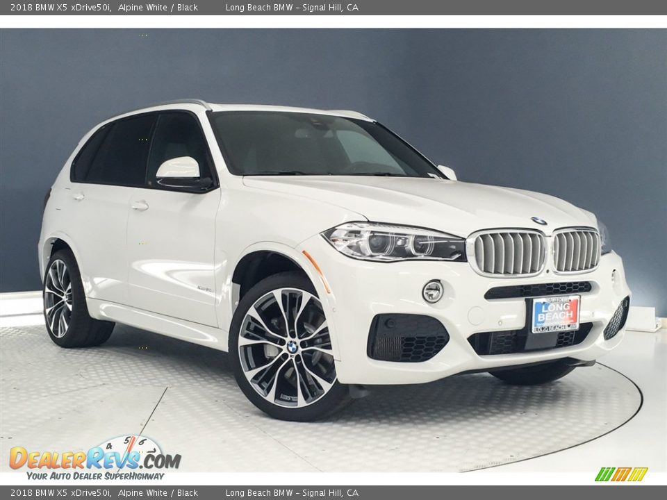 2018 BMW X5 xDrive50i Alpine White / Black Photo #12