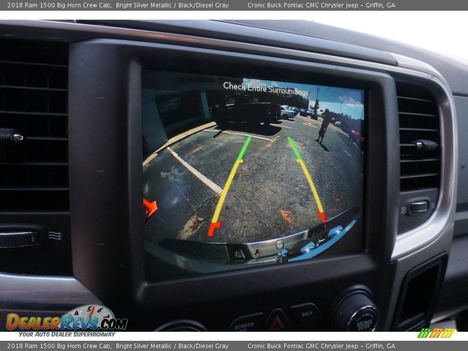 2018 Ram 1500 Big Horn Crew Cab Bright Silver Metallic / Black/Diesel Gray Photo #8