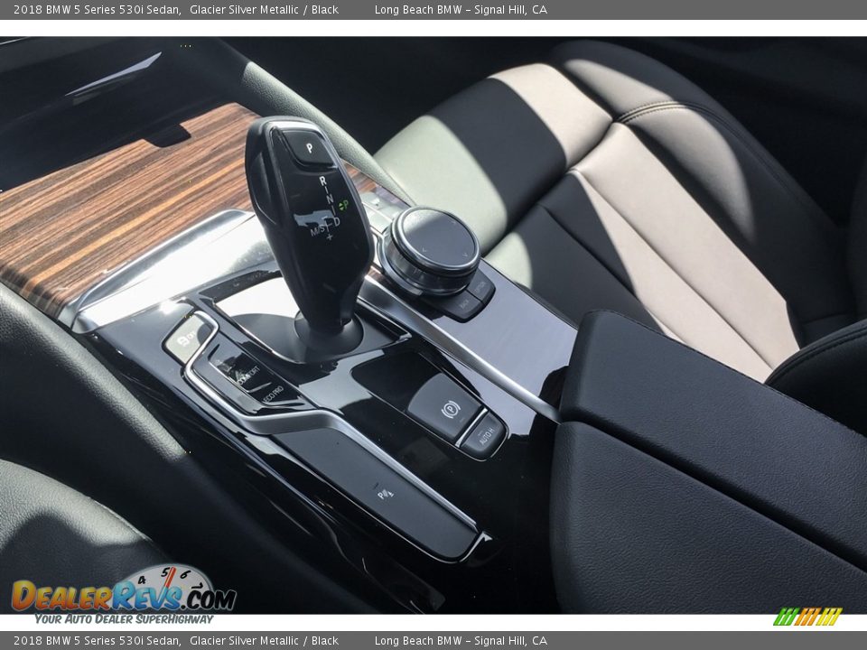 2018 BMW 5 Series 530i Sedan Glacier Silver Metallic / Black Photo #7