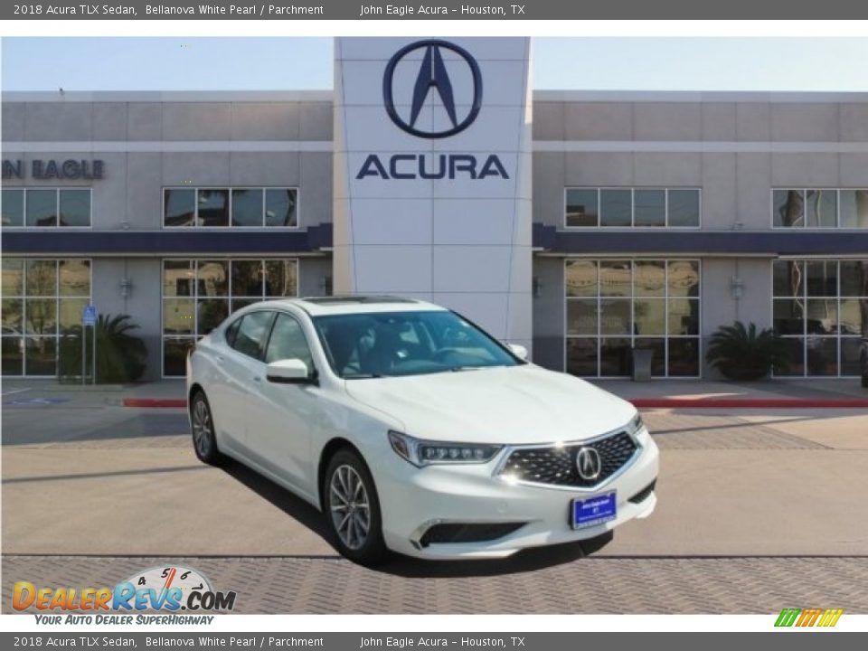 2018 Acura TLX Sedan Bellanova White Pearl / Parchment Photo #1