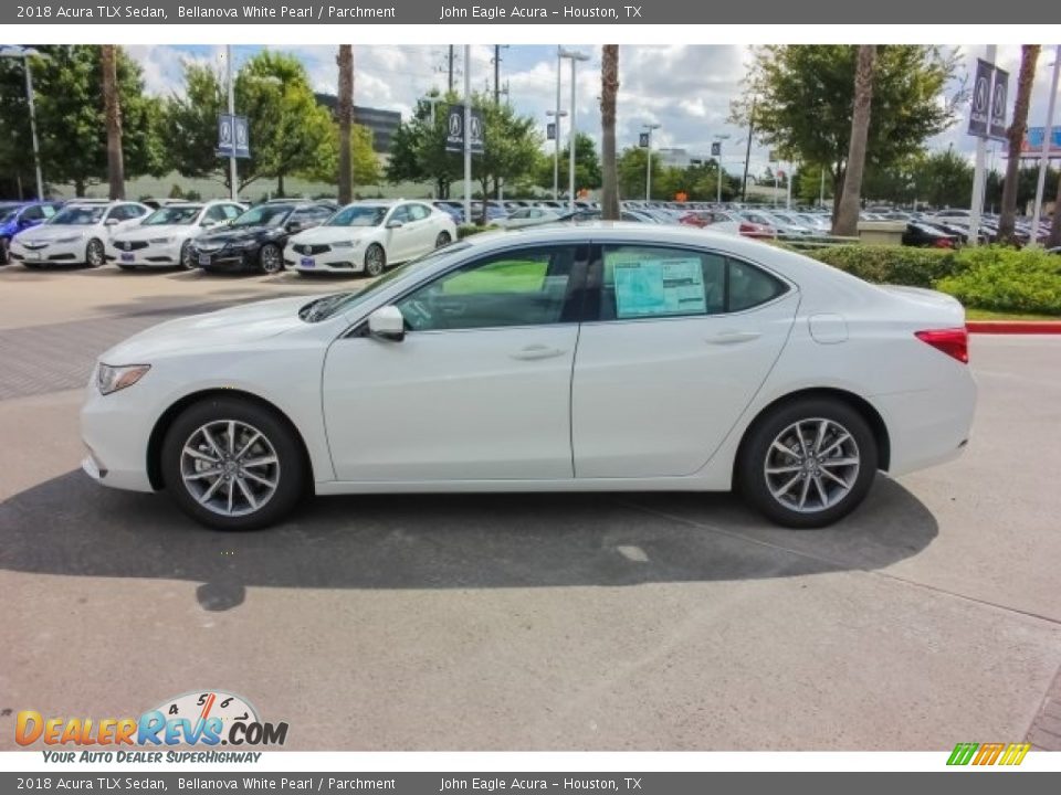 2018 Acura TLX Sedan Bellanova White Pearl / Parchment Photo #4