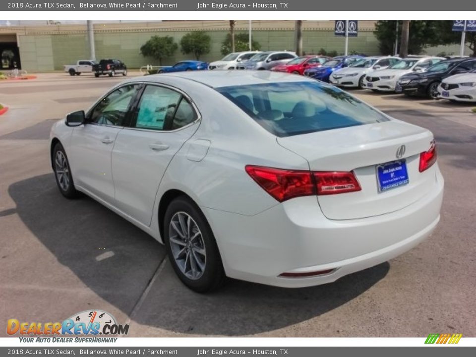 2018 Acura TLX Sedan Bellanova White Pearl / Parchment Photo #5