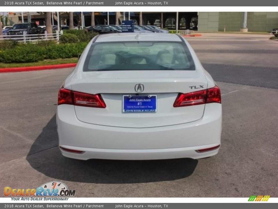 2018 Acura TLX Sedan Bellanova White Pearl / Parchment Photo #6