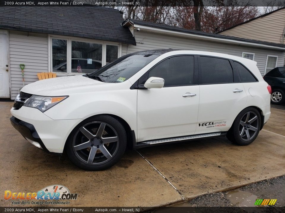 2009 Acura MDX Aspen White Pearl / Ebony Photo #3