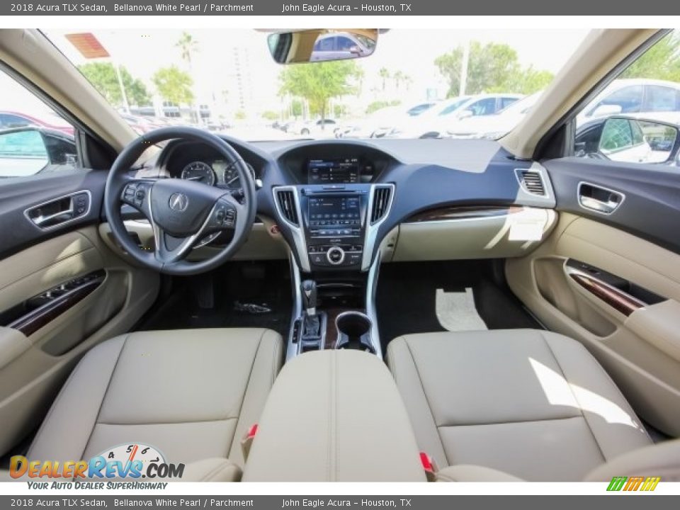 2018 Acura TLX Sedan Bellanova White Pearl / Parchment Photo #9