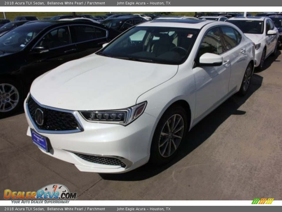 2018 Acura TLX Sedan Bellanova White Pearl / Parchment Photo #11