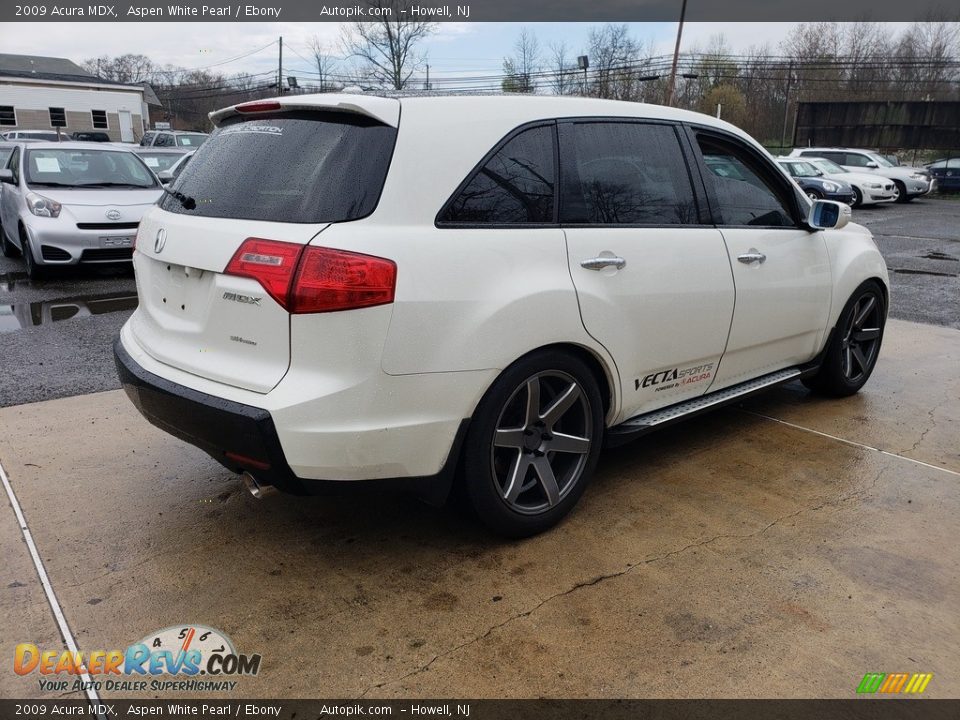 2009 Acura MDX Aspen White Pearl / Ebony Photo #7