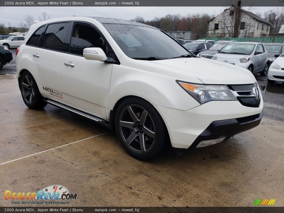 2009 Acura MDX Aspen White Pearl / Ebony Photo #8
