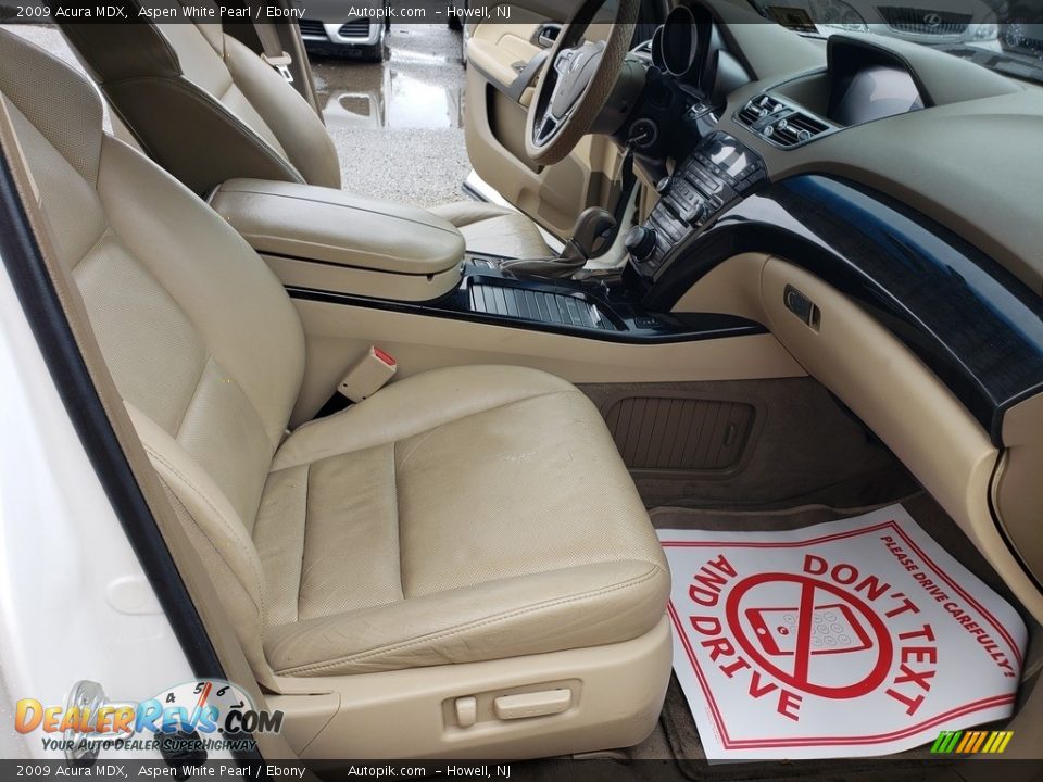 2009 Acura MDX Aspen White Pearl / Ebony Photo #15