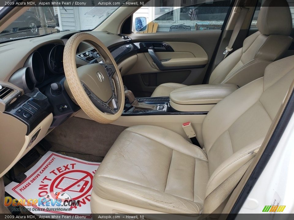 2009 Acura MDX Aspen White Pearl / Ebony Photo #18