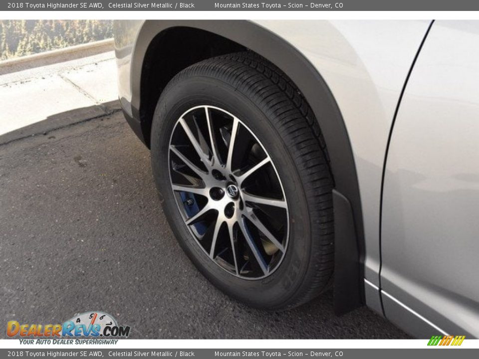 2018 Toyota Highlander SE AWD Celestial Silver Metallic / Black Photo #34