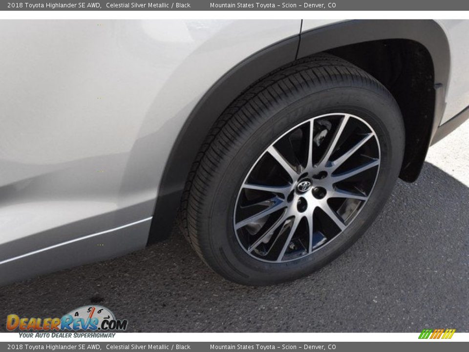 2018 Toyota Highlander SE AWD Celestial Silver Metallic / Black Photo #35
