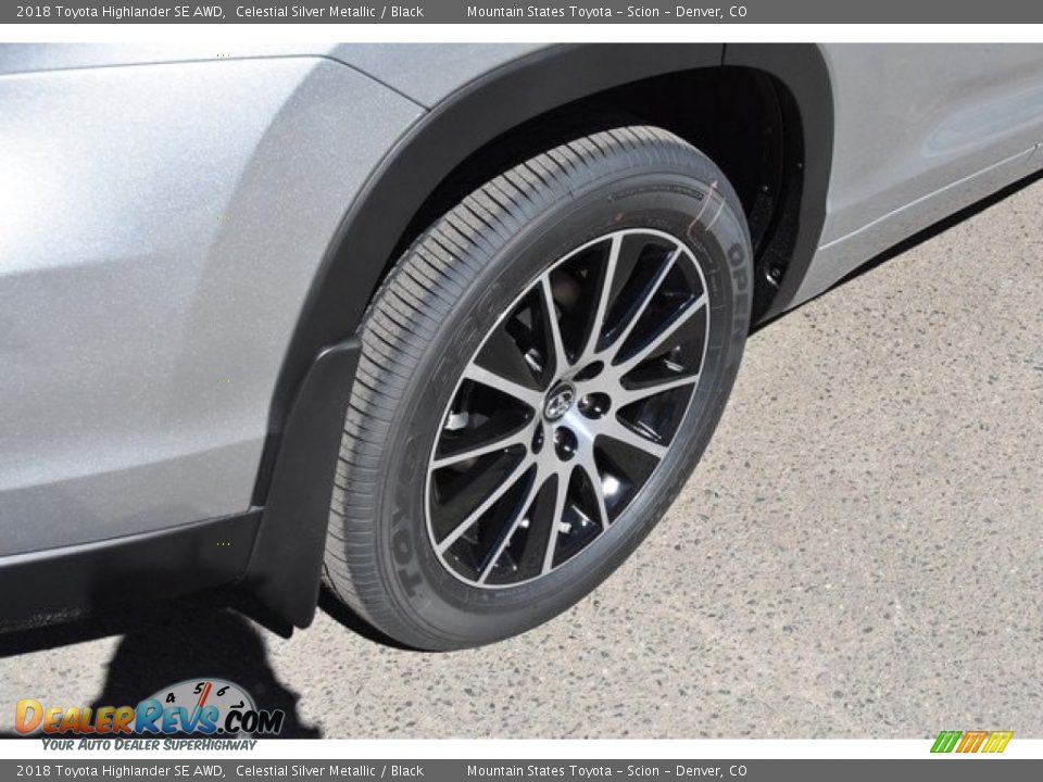 2018 Toyota Highlander SE AWD Celestial Silver Metallic / Black Photo #36