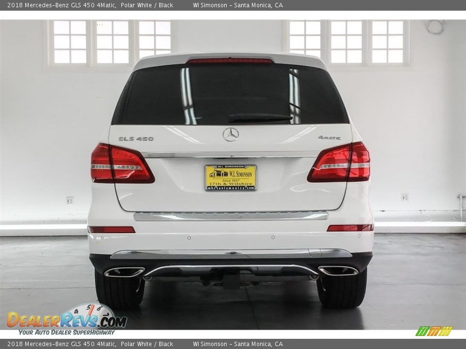 2018 Mercedes-Benz GLS 450 4Matic Polar White / Black Photo #4