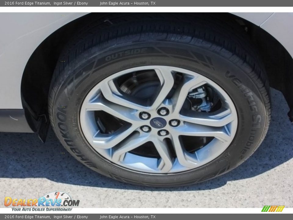 2016 Ford Edge Titanium Ingot Silver / Ebony Photo #13
