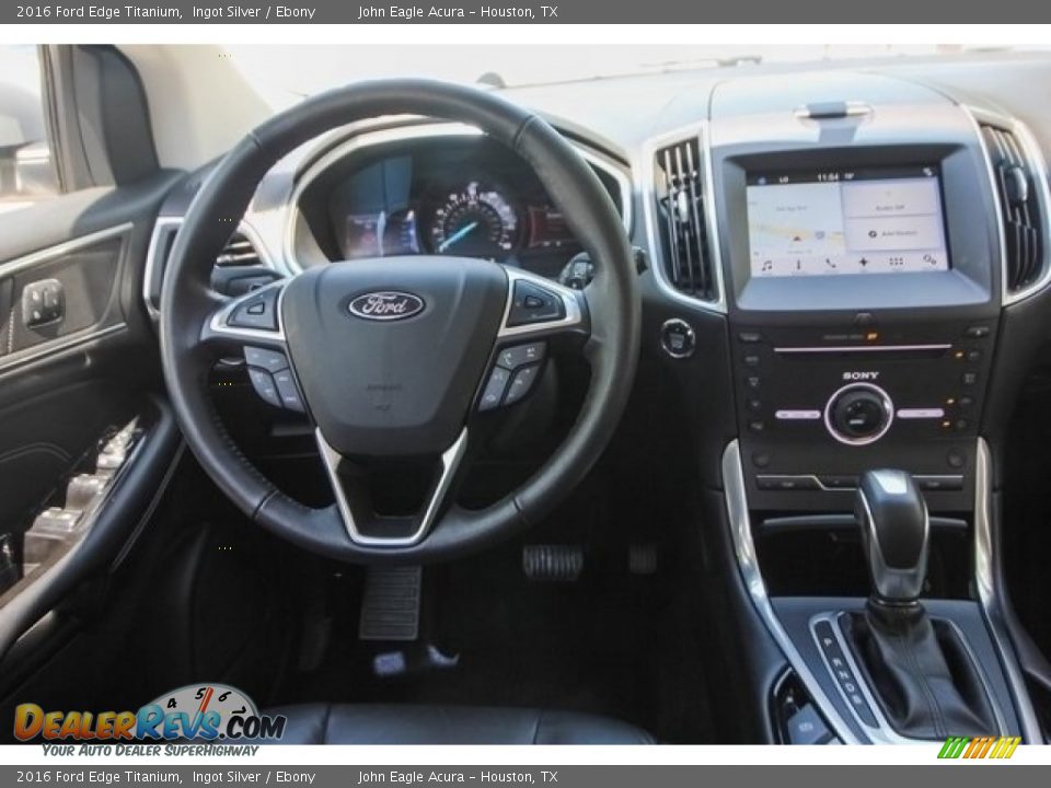 2016 Ford Edge Titanium Ingot Silver / Ebony Photo #28
