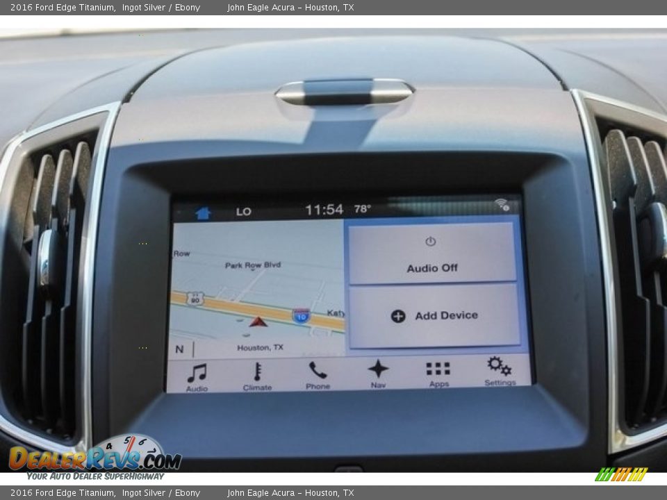 2016 Ford Edge Titanium Ingot Silver / Ebony Photo #31