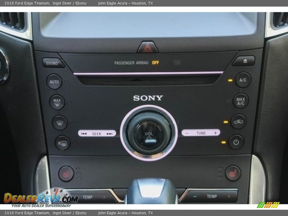 2016 Ford Edge Titanium Ingot Silver / Ebony Photo #32