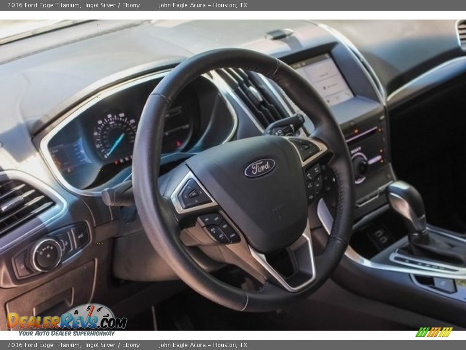 2016 Ford Edge Titanium Ingot Silver / Ebony Photo #34