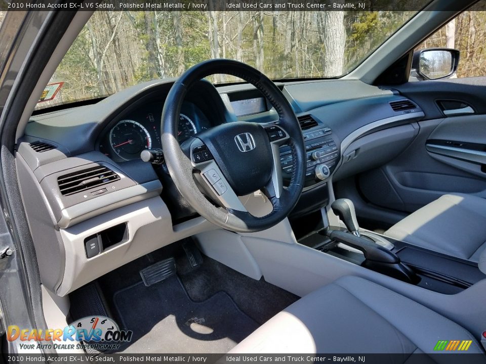 2010 Honda Accord EX-L V6 Sedan Polished Metal Metallic / Ivory Photo #21