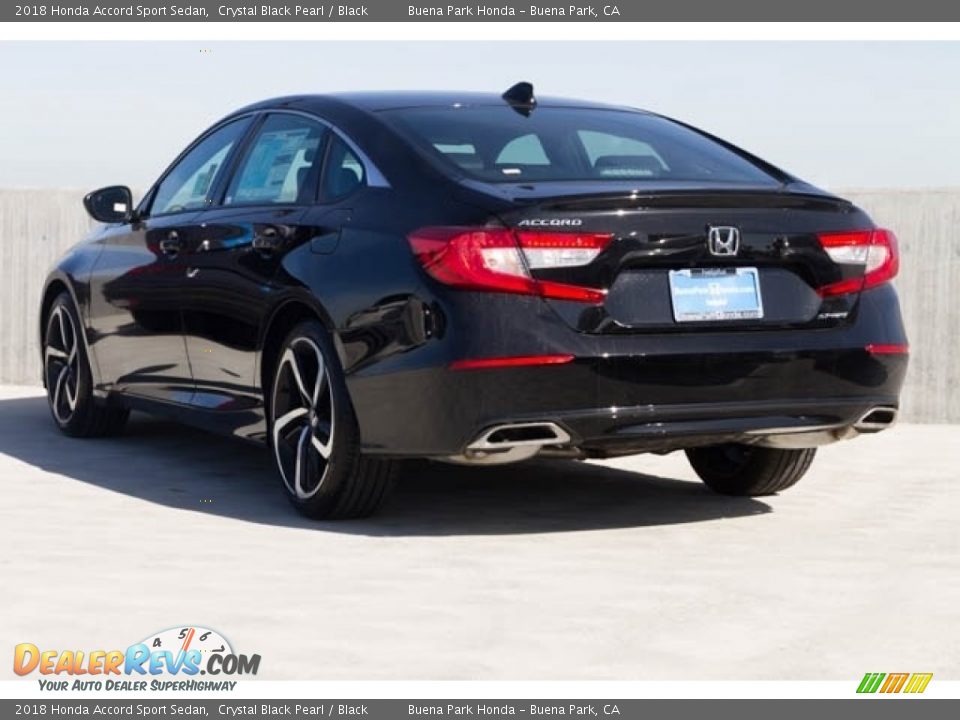 2018 Honda Accord Sport Sedan Crystal Black Pearl / Black Photo #2