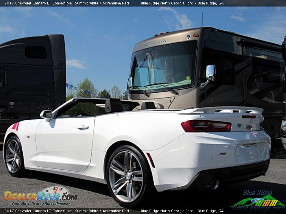 2017 Chevrolet Camaro LT Convertible Summit White / Adrenaline Red Photo #3