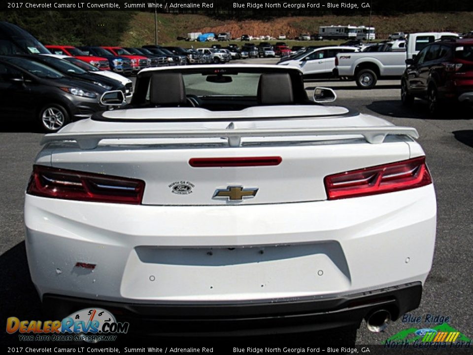 2017 Chevrolet Camaro LT Convertible Summit White / Adrenaline Red Photo #5
