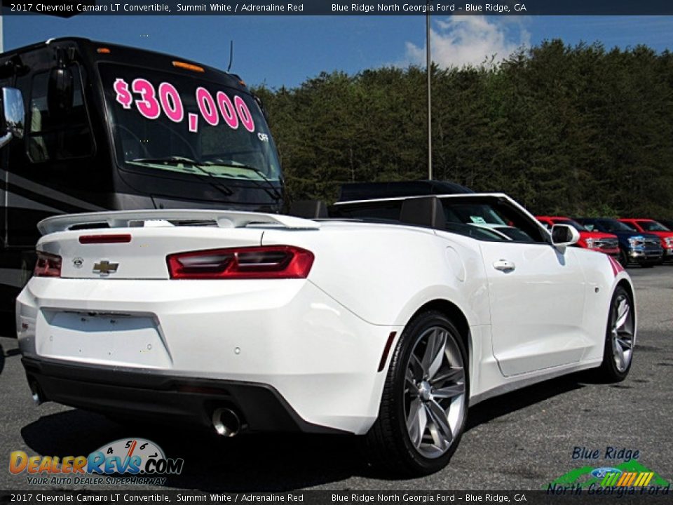 2017 Chevrolet Camaro LT Convertible Summit White / Adrenaline Red Photo #6