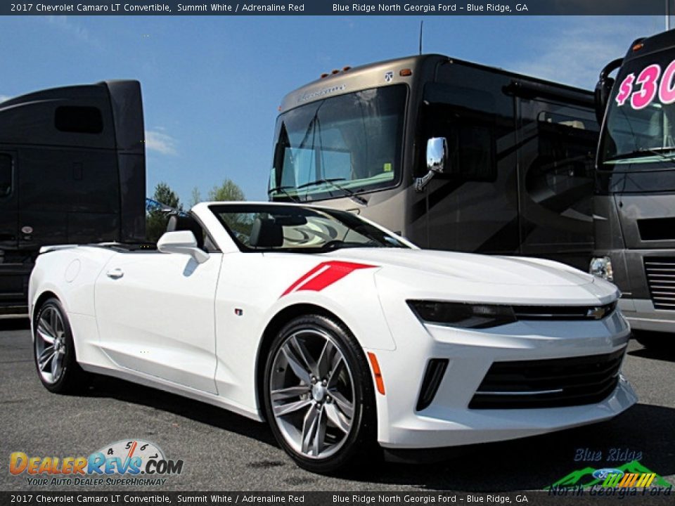 2017 Chevrolet Camaro LT Convertible Summit White / Adrenaline Red Photo #8