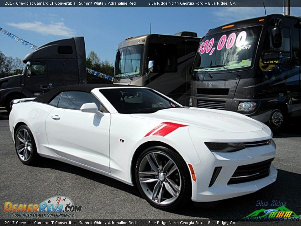 2017 Chevrolet Camaro LT Convertible Summit White / Adrenaline Red Photo #9