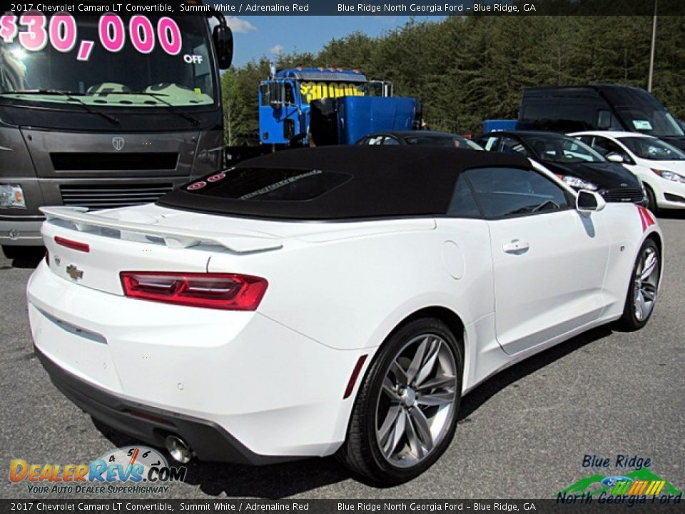 2017 Chevrolet Camaro LT Convertible Summit White / Adrenaline Red Photo #10