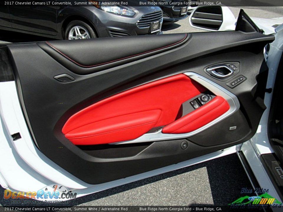2017 Chevrolet Camaro LT Convertible Summit White / Adrenaline Red Photo #28