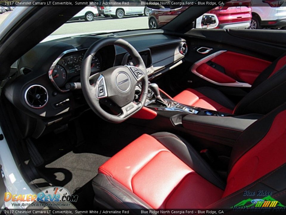 2017 Chevrolet Camaro LT Convertible Summit White / Adrenaline Red Photo #29