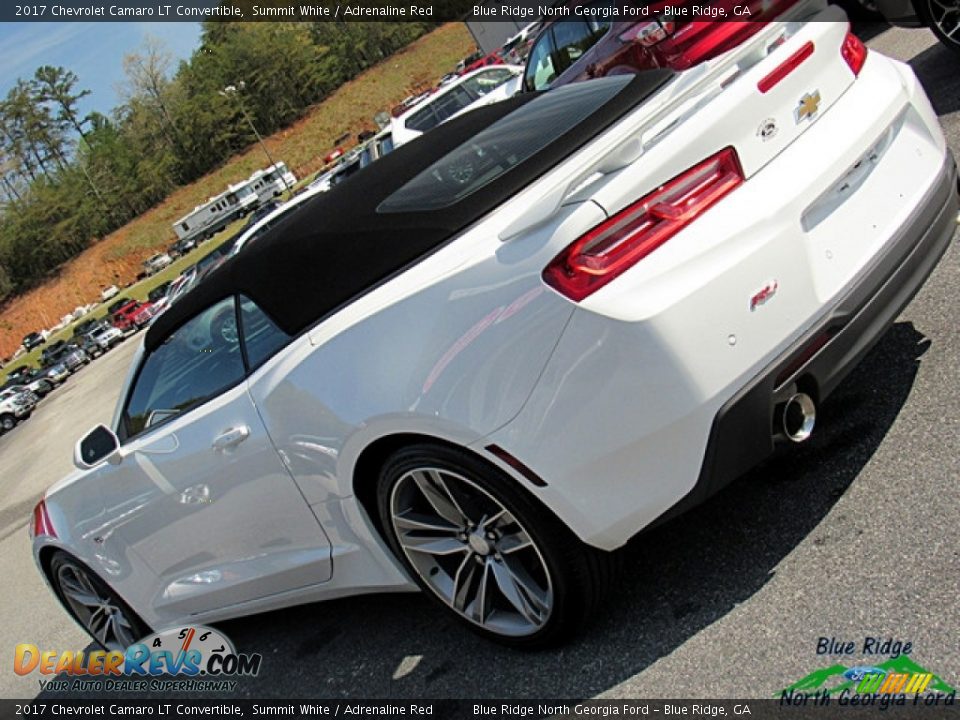 2017 Chevrolet Camaro LT Convertible Summit White / Adrenaline Red Photo #34