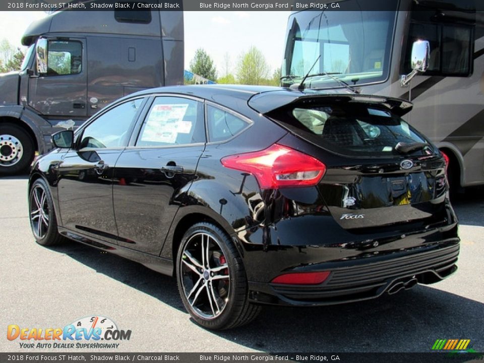 2018 Ford Focus ST Hatch Shadow Black / Charcoal Black Photo #3