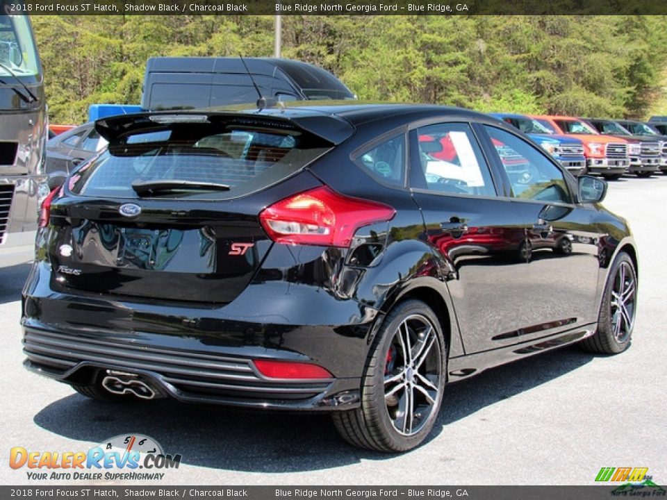 2018 Ford Focus ST Hatch Shadow Black / Charcoal Black Photo #5